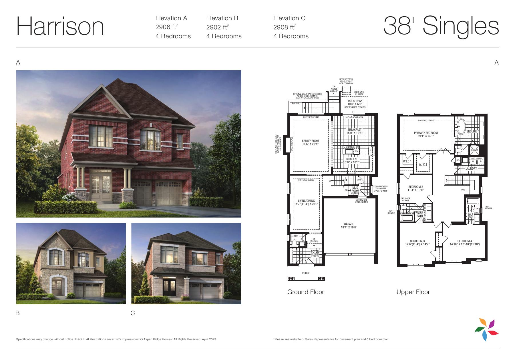 New Seaton - Floor Plans (38' Singles) page 1