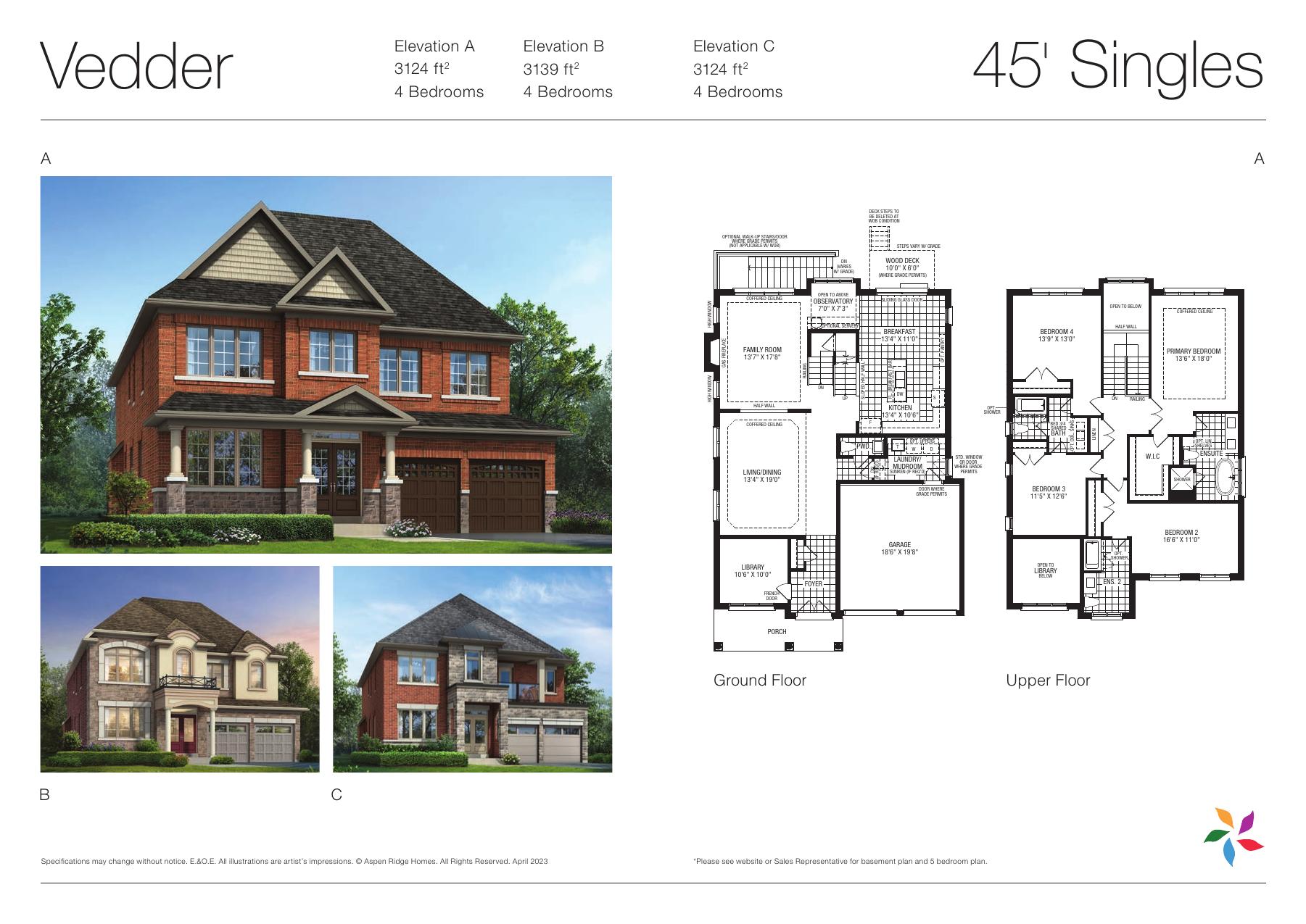 New Seaton - Floor Plans (45' Singles) page 1