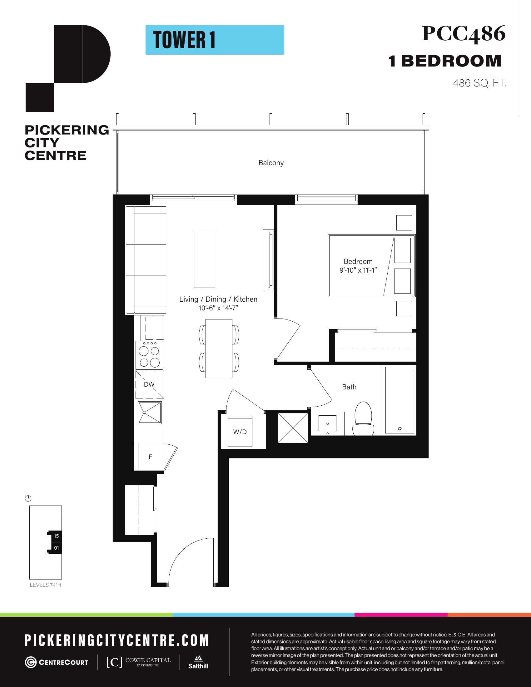 PCC Tower 1 Typical Floorplans (Floor 7 to PH) page 1